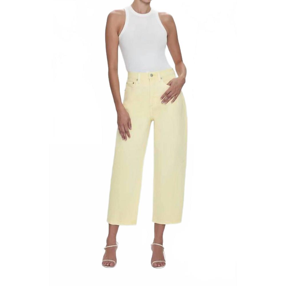 Pistola Yellow Flare Wide Leg Jeans